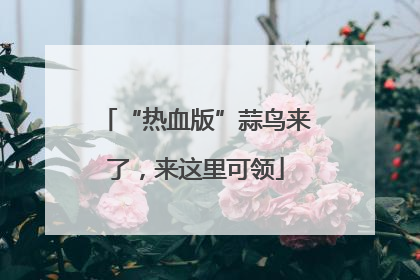 “热血版”蒜鸟来了，来这里可领