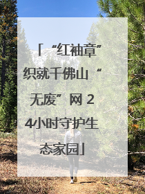 “红袖章”织就千佛山“无废”网 24小时守护生态家园