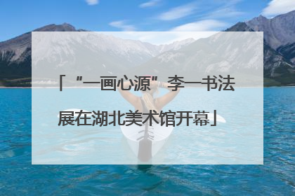 “一画心源”李一书法展在湖北美术馆开幕