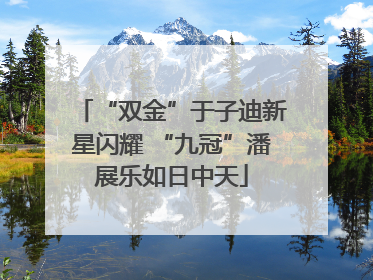 “双金”于子迪新星闪耀 “九冠”潘展乐如日中天