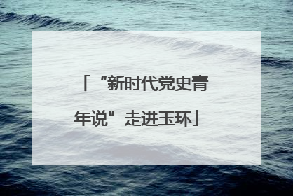 “新时代党史青年说”走进玉环