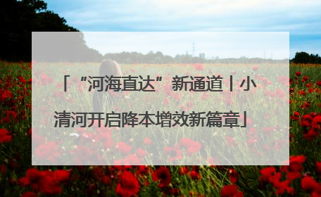 “河海直达”新通道丨小清河开启降本增效新篇章