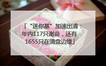 “迷你基”加速出清：年内117只谢幕，还有1655只在清盘边缘