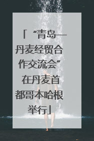 “青岛—丹麦经贸合作交流会” 在丹麦首都哥本哈根举行