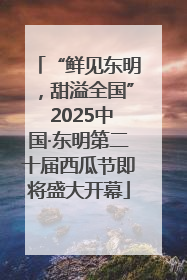 “鲜见东明，甜溢全国” 2025中国·东明第二十届西瓜节即将盛大开幕