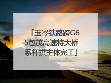 玉岑铁路跨G65包茂高速特大桥系杆拱主体完工