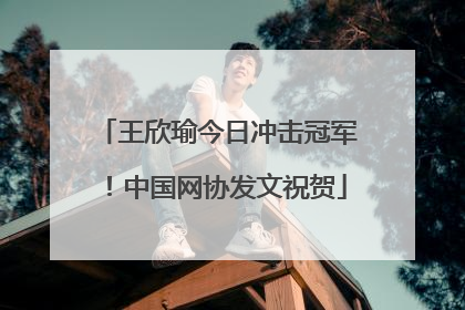 王欣瑜今日冲击冠军！中国网协发文祝贺