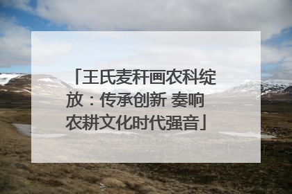 王氏麦秆画农科绽放：传承创新 奏响农耕文化时代强音