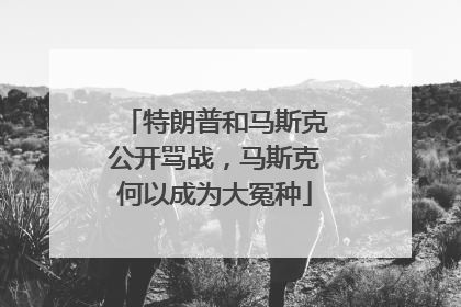 特朗普和马斯克公开骂战，马斯克何以成为大冤种