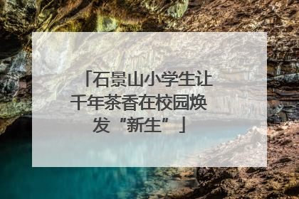 石景山小学生让千年茶香在校园焕发“新生”