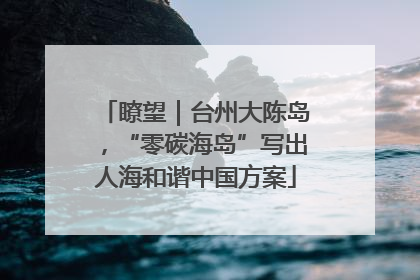 瞭望｜台州大陈岛，“零碳海岛”写出人海和谐中国方案