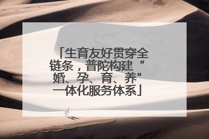 生育友好贯穿全链条，普陀构建“婚、孕、育、养”一体化服务体系