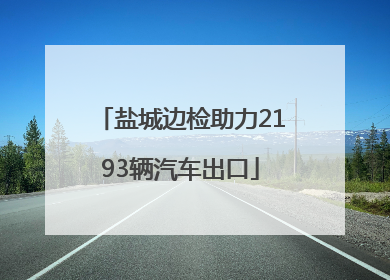 盐城边检助力2193辆汽车出口