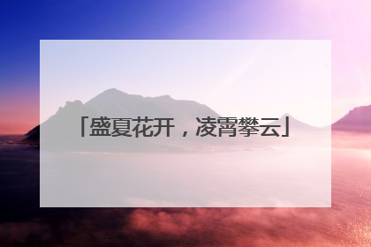 盛夏花开，凌霄攀云