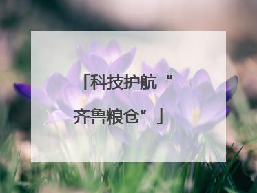 科技护航“齐鲁粮仓”