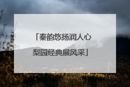 秦韵悠扬润人心 梨园经典展风采