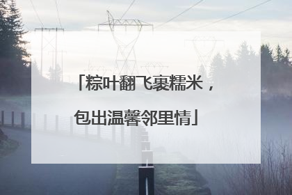 粽叶翻飞裹糯米，包出温馨邻里情