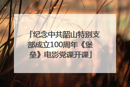 纪念中共韶山特别支部成立100周年《堡垒》电影党课开课