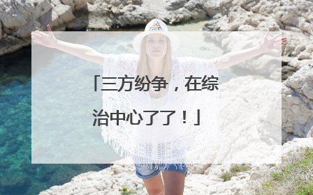 三方纷争，在综治中心了了！