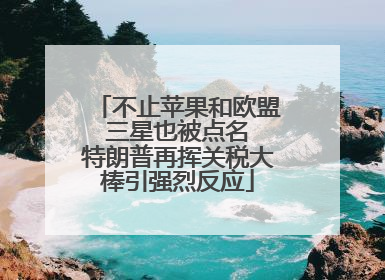 不止苹果和欧盟 三星也被点名 特朗普再挥关税大棒引强烈反应