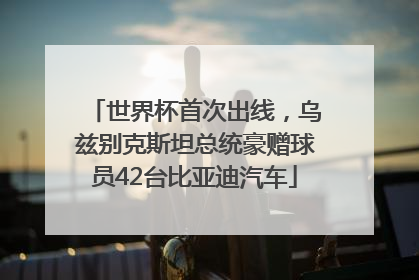 世界杯首次出线，乌兹别克斯坦总统豪赠球员42台比亚迪汽车