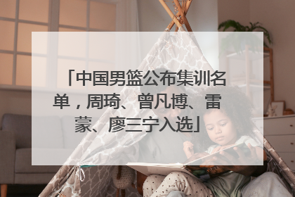 中国男篮公布集训名单，周琦、曾凡博、雷蒙、廖三宁入选