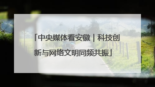 中央媒体看安徽｜科技创新与网络文明同频共振