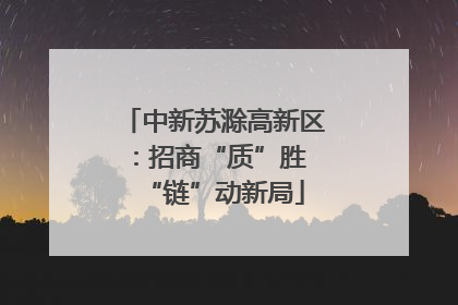 中新苏滁高新区：招商“质”胜 “链”动新局