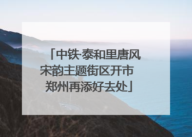 中铁·泰和里唐风宋韵主题街区开市 郑州再添好去处