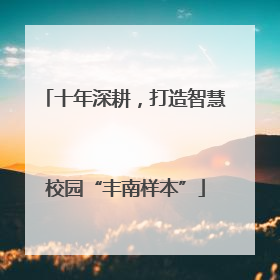 十年深耕，打造智慧校园“丰南样本”