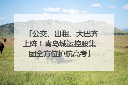 公交、出租、大巴齐上阵！青岛城运控股集团全方位护航高考