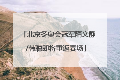 北京冬奥会冠军隋文静/韩聪即将重返赛场