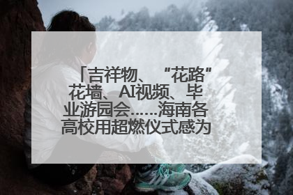 吉祥物、“花路”花墙、AI视频、毕业游园会……海南各高校用超燃仪式感为学子青春“存档”
