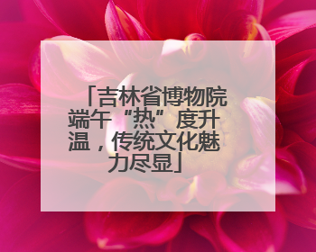 吉林省博物院端午“热”度升温，传统文化魅力尽显