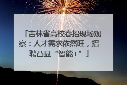 吉林省高校春招现场观察：人才需求依然旺，招聘凸显“智能+”