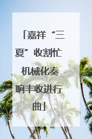 嘉祥“三夏”收割忙 机械化奏响丰收进行曲