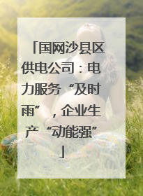 国网沙县区供电公司：电力服务“及时雨”，企业生产“动能强”
