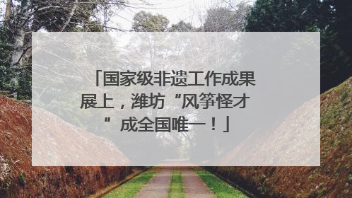 国家级非遗工作成果展上，潍坊“风筝怪才”成全国唯一！