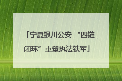 宁夏银川公安 “四链闭环”重塑执法铁军