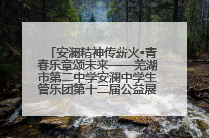 安澜精神传薪火•青春乐章颂未来——芜湖市第二中学安澜中学生管乐团第十二届公益展演圆满举行