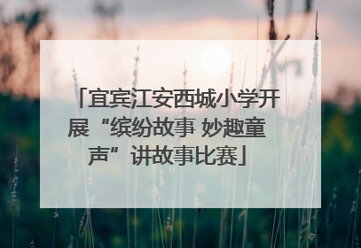 宜宾江安西城小学开展“缤纷故事 妙趣童声”讲故事比赛