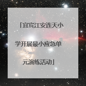宜宾江安连天小学开展最小应急单元演练活动