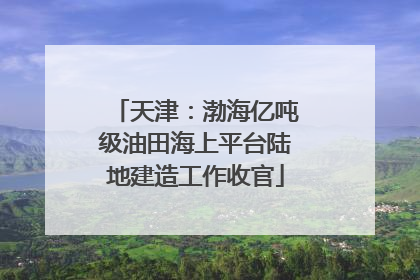 天津：渤海亿吨级油田海上平台陆地建造工作收官
