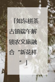 如东栟茶古镇端午解锁农文旅融合“新花样”