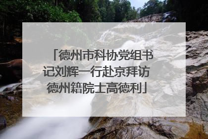 德州市科协党组书记刘辉一行赴京拜访德州籍院士高德利