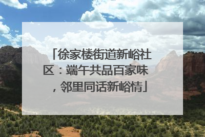 徐家楼街道新峪社区：端午共品百家味，邻里同话新峪情