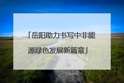 岳阳助力书写中非能源绿色发展新篇章
