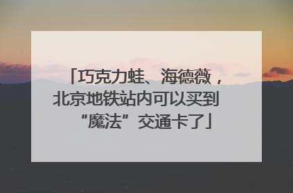巧克力蛙、海德薇，北京地铁站内可以买到“魔法”交通卡了