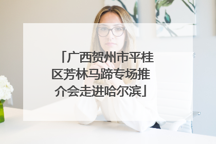 广西贺州市平桂区芳林马蹄专场推介会走进哈尔滨