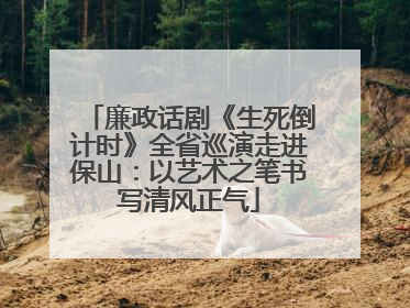 廉政话剧《生死倒计时》全省巡演走进保山：以艺术之笔书写清风正气
